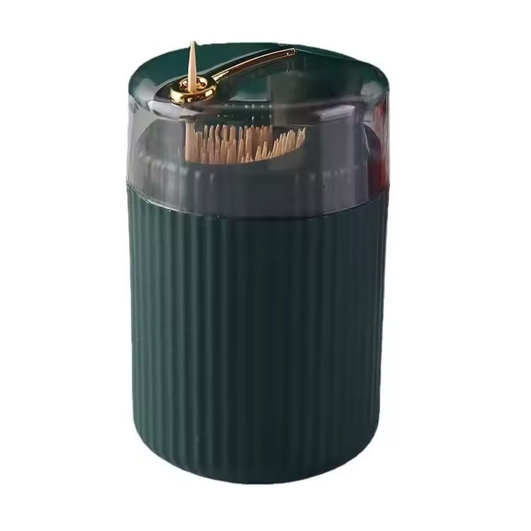 डिस्पेंसर पुश-प्रकार भण्डारण बक्स टूथपिक क्यानिस्टर होल्डर