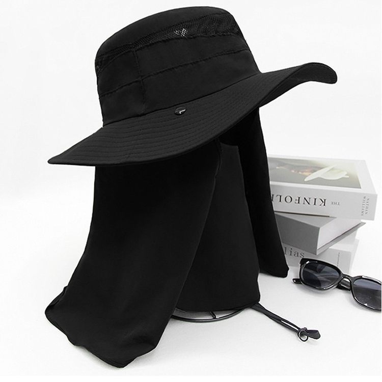 मल्टिफंक्शनल आउटडोर समर कूलिंग बकेट ह्याट क्विक ड्राई