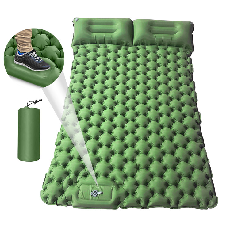 बाहिरी पोर्टेबल 10cm मोटाई डबल क्याम्पिंग गद्दा