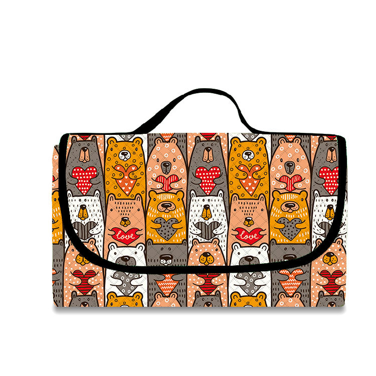 पिकनिक रग रोल अप पोर्टेबल आउटडोर क्याम्पिङ पिकनिक म्याट