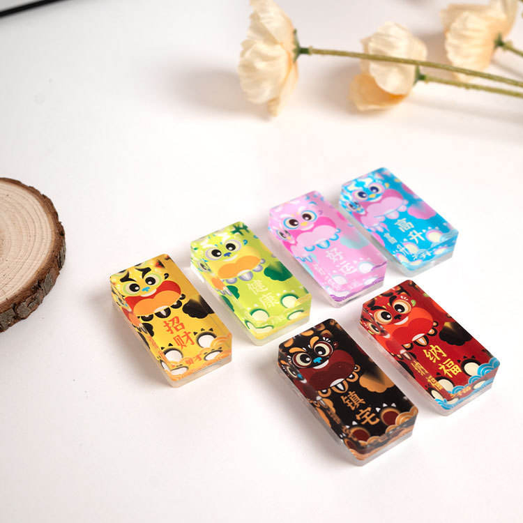 नरम चुम्बक एक्रिलिक ईंट रेफ्रिजरेटर चुम्बक स्टिकर